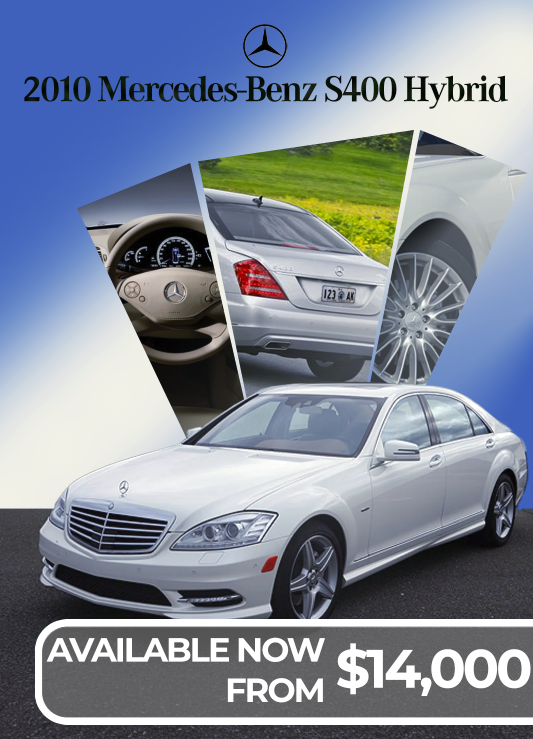 Advertisement for a used Mercedes-Benz car